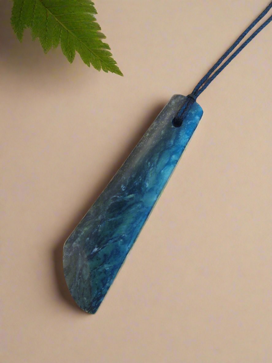 Toki Angle Pounamu Pendant - 1