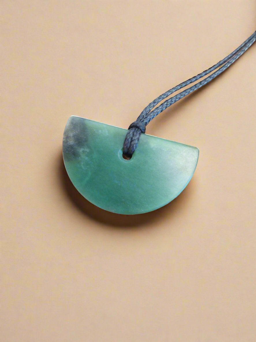 Kopae (Half Disc) Pounamu Pendant - 1