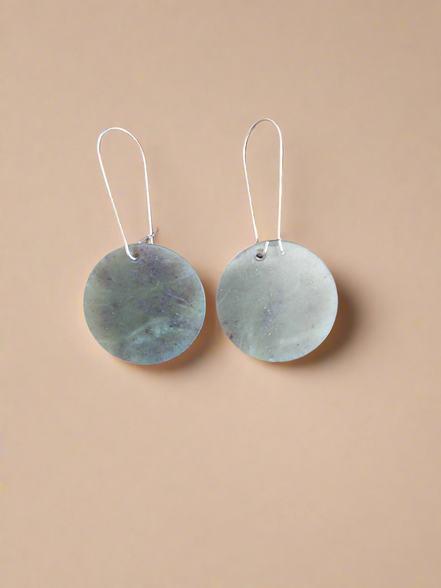 Whakakai Pounamu (Disc Earrings) - 31