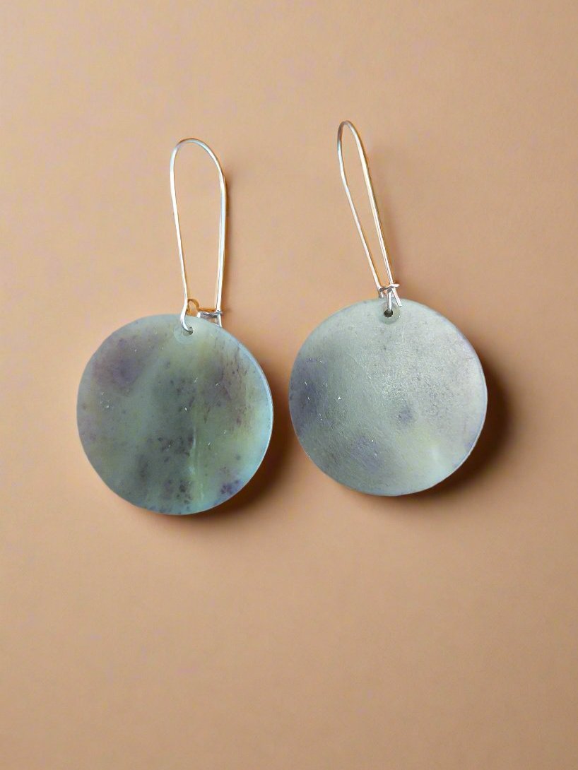 Whakakai Pounamu (Disc Earrings) - 32