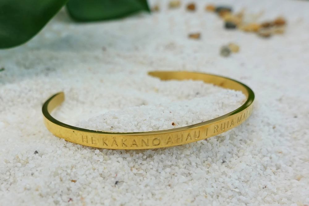 He Kākano Ahau Cuff Bracelet - Rerehua Boutique