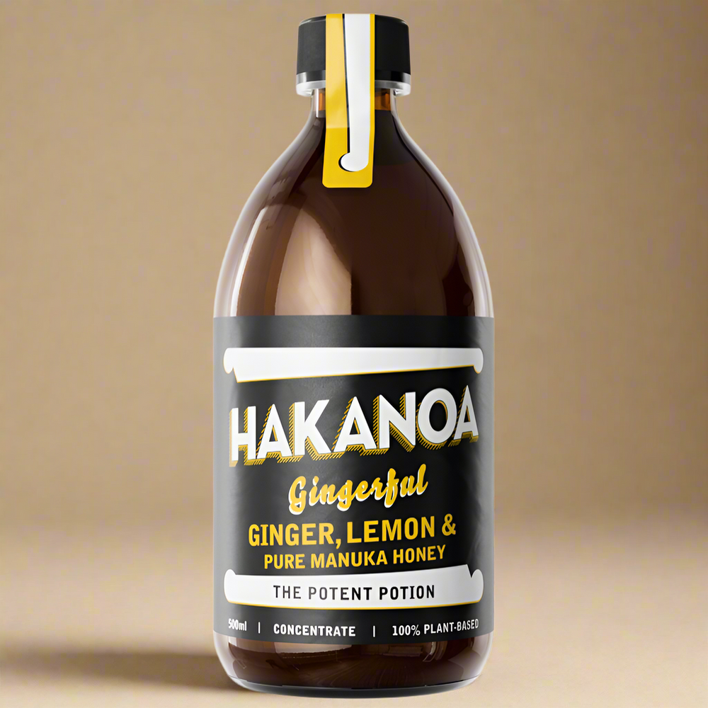 Ginger, Lemon & Manuka Honey Elixir 300ml - Hakanoa Handmade