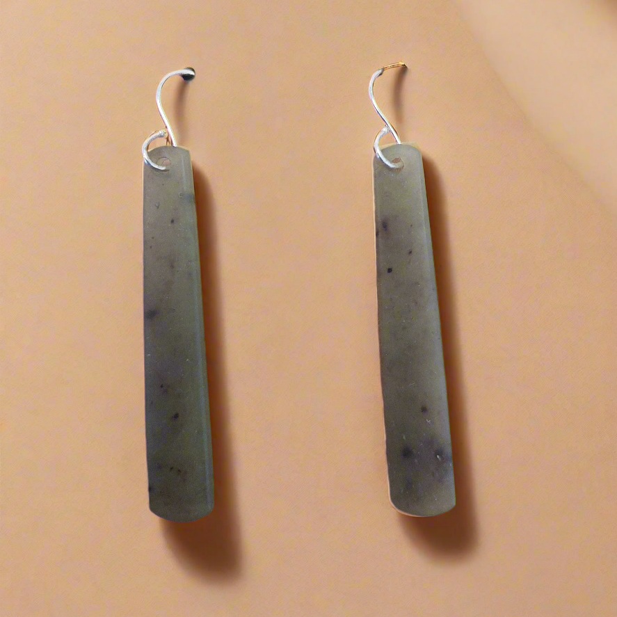 Whakakai Pounamu (Drop Earrings) - 14