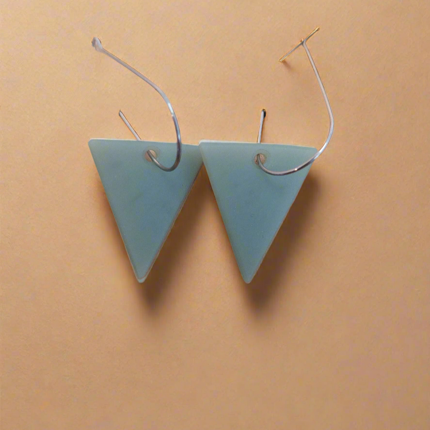 Whakakai Pounamu (Triangle Earrings) - 5