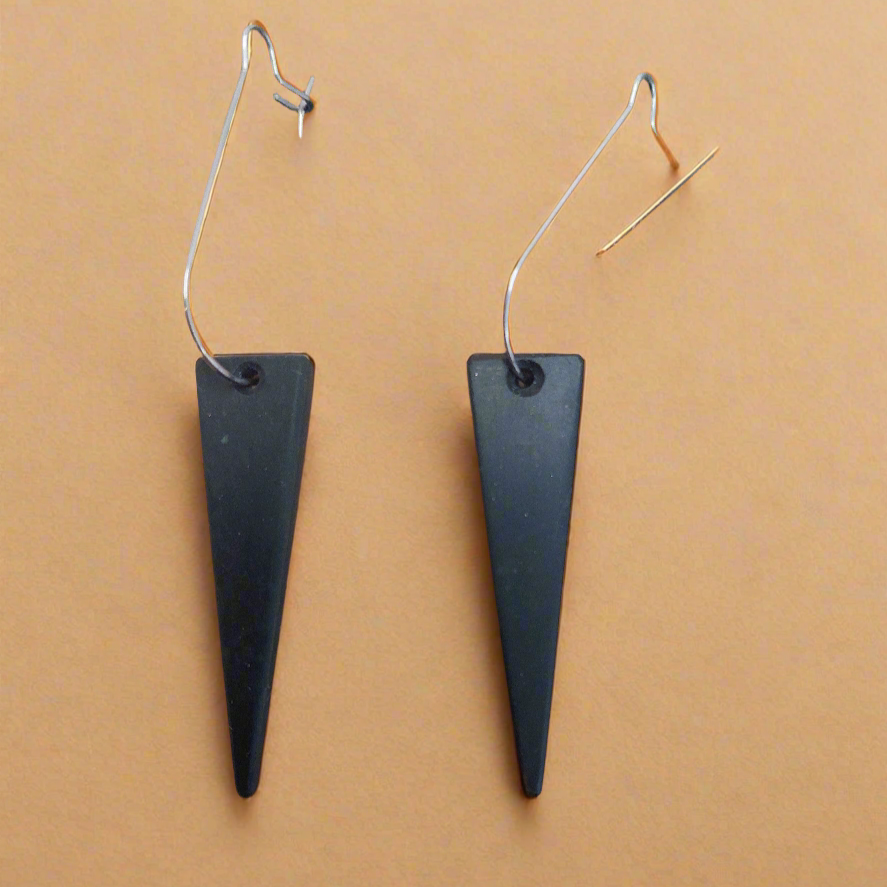 Whakakai Pounamu (Triangle Earrings) - 4