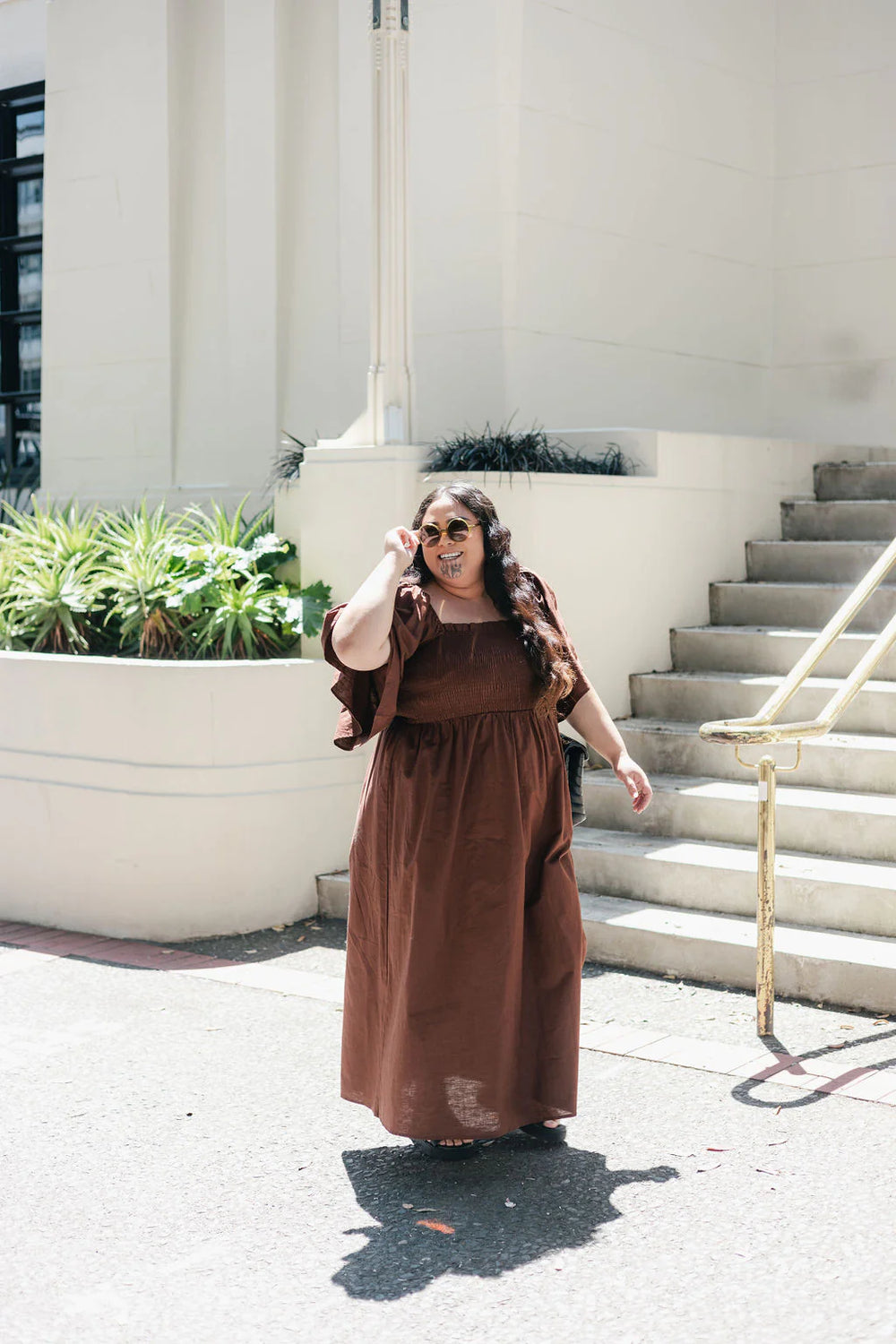 Ātanga Dress (Chocolate Brown) - Waiapu Road