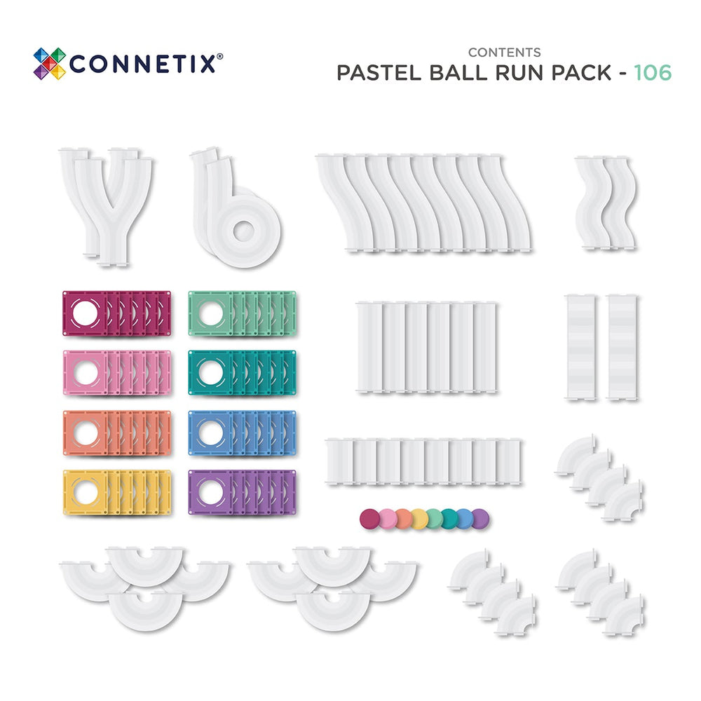 
                  
                    Pastel Ball Run 106pc Pack - CONNETIX
                  
                