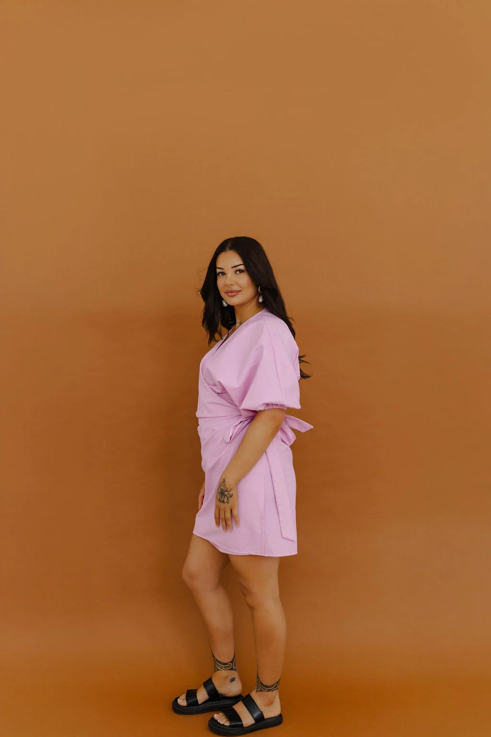 Pūwera Dress Midi Length (Rose Pink) - Waiapu Road