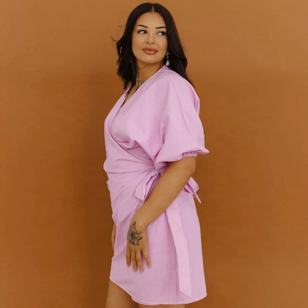 
                  
                    Pūwera Dress Midi Length (Rose Pink) - Waiapu Road
                  
                